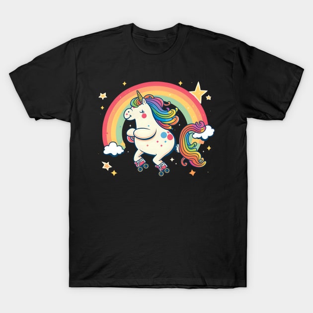 Roller Derby Shirt | Unicorn On Skates T-Shirt by Gawkclothing